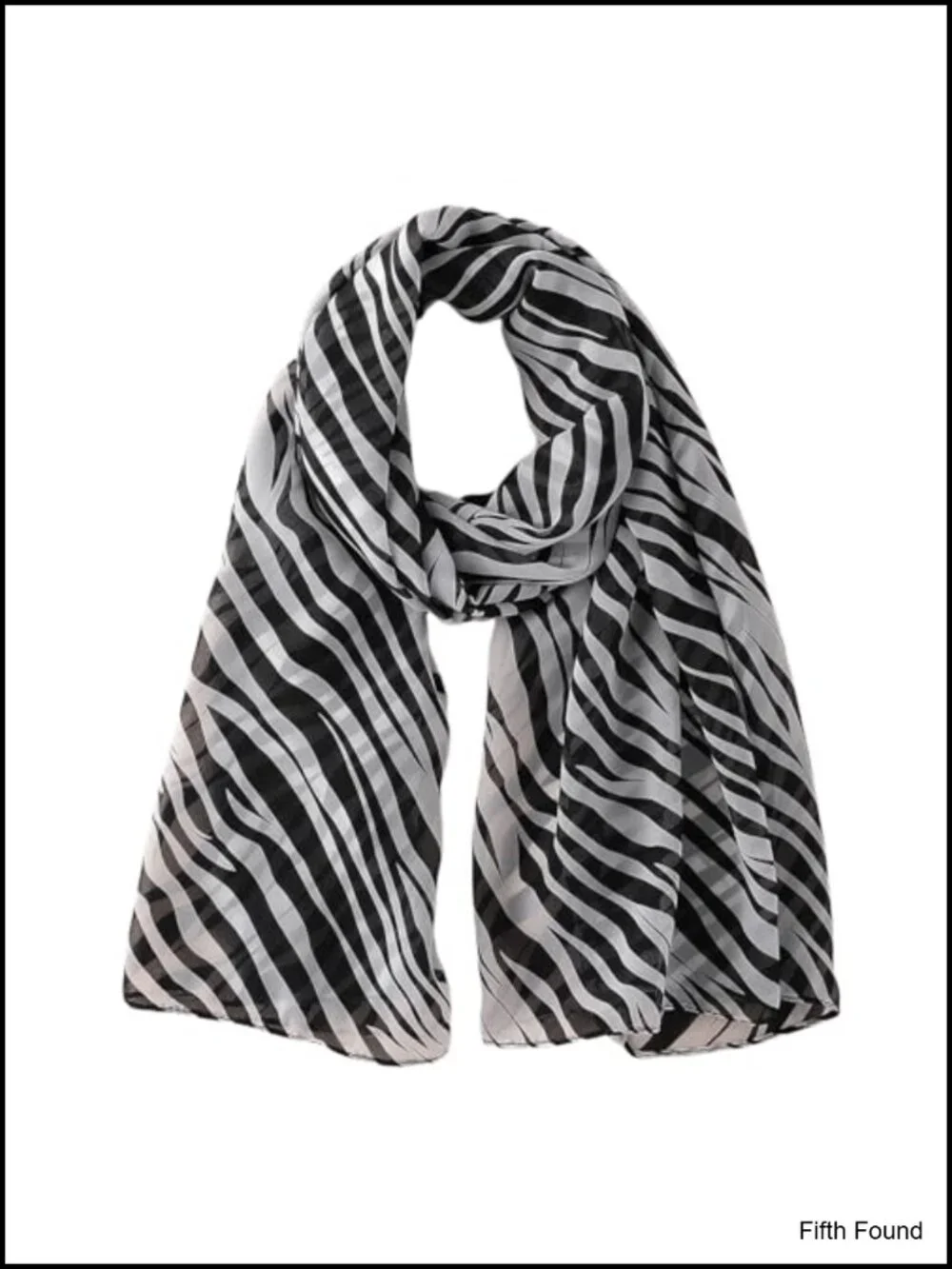Silk Feel Zebra Print Fashion Scarf Wrap Bandana Extra Large